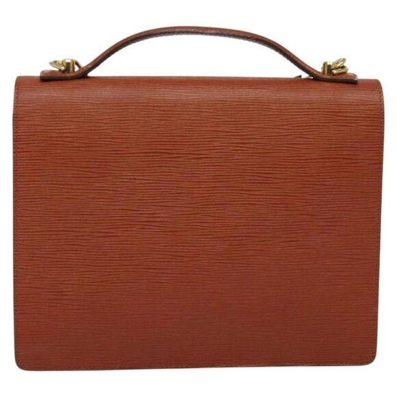 LOUIS VUITTON Epi Monceau 28 Hand Bag Brown M52123 LV Auth ep10531 - Picture 2 of 16